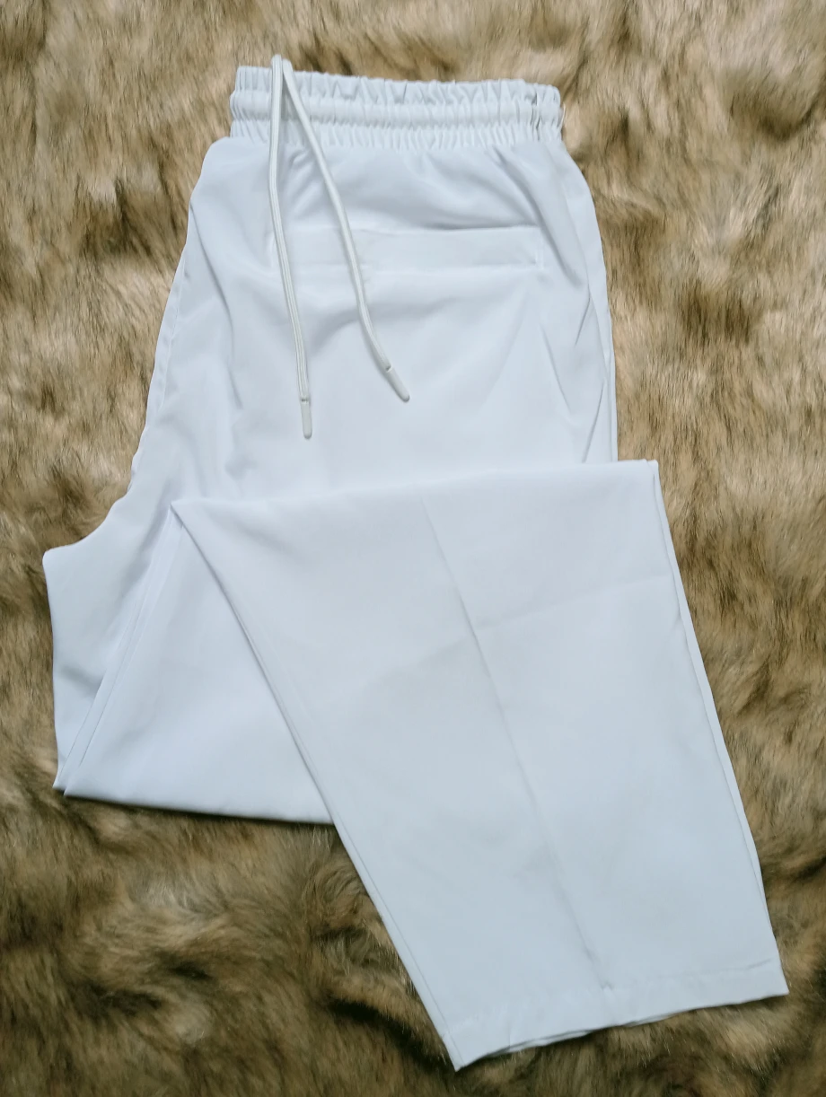 Pants cutting pajamas white