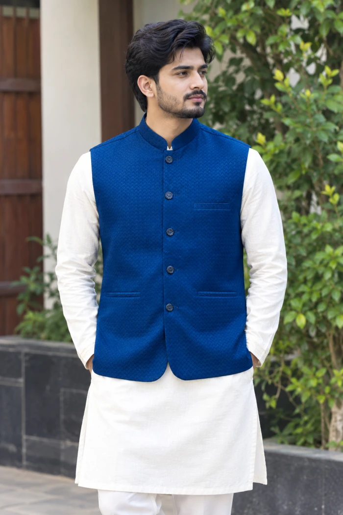 Kathan plain Navy blue